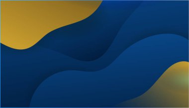 Soyut Mavi ve Altın Arkaplan