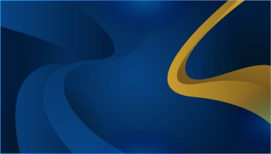 Soyut Mavi ve Altın Arkaplan