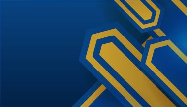 Soyut Mavi ve Altın Arkaplan