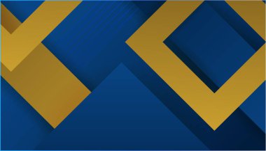 Soyut Mavi ve Altın Arkaplan