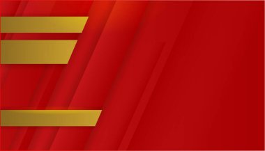 Soyut kırmızı ve altın arkaplan