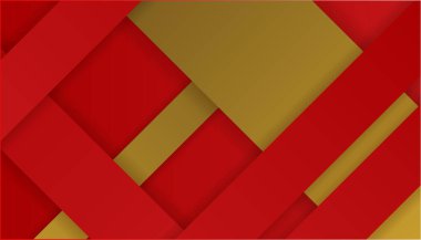 Soyut kırmızı ve altın arkaplan