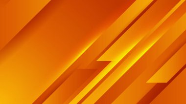 Posterler, afişler, iniş sayfası konsepti resmi için geometrik yaratıcı ve minimal gradyan kavramlara sahip soyut minimal turuncu arkaplan.