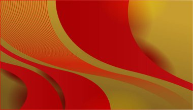 Soyut kırmızı ve altın arkaplan