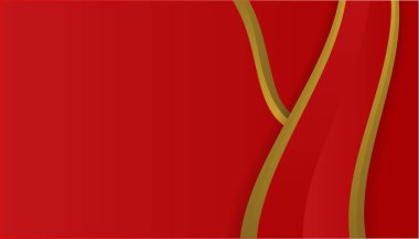 Soyut kırmızı ve altın arkaplan