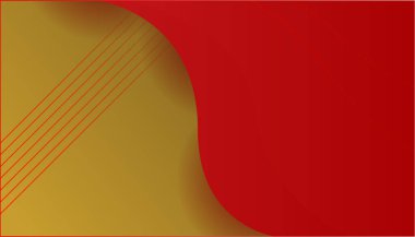 Soyut kırmızı ve altın arkaplan