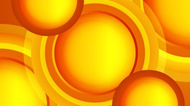 Posterler, afişler, iniş sayfası konsepti resmi için geometrik yaratıcı ve minimal gradyan kavramlara sahip soyut minimal turuncu arkaplan.