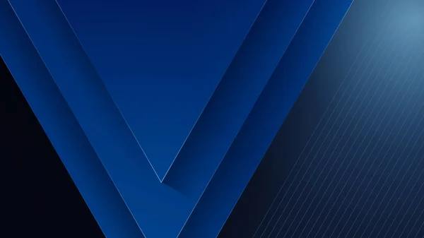 Modern Shiny Realistic Dark Blue Black Shadow Abstract Design Presentation — Vetor de Stock