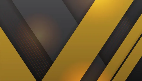 Роскошный Черный Золотой Фон Элегантный Баннер Бизнес Презентации Векторная Иллюстрация — стоковый вектор