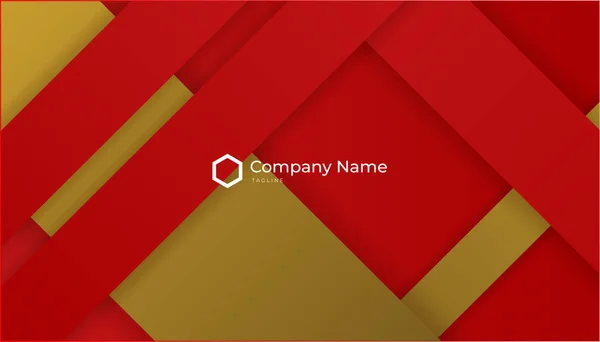 Luxury Dark Red Gold Background Elegant Business Presentation Banner Vector — 图库矢量图片