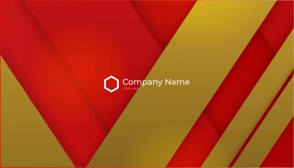 Luxury Dark Red Gold Background Elegant Business Presentation Banner Vector — Image vectorielle