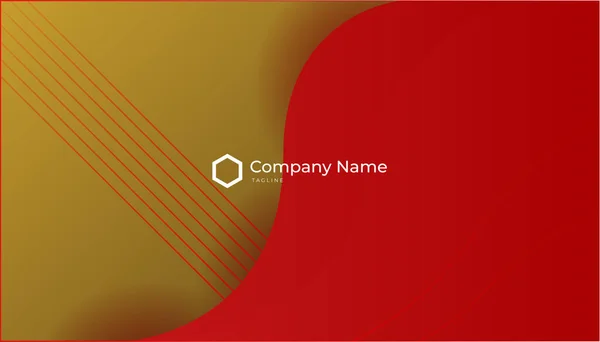 Luxury Dark Red Gold Background Elegant Business Presentation Banner Vector — Stock vektor