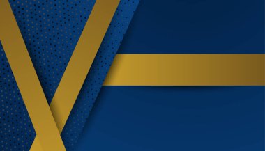 Soyut Mavi ve Altın Arkaplan