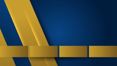 Soyut Mavi ve Altın Arkaplan