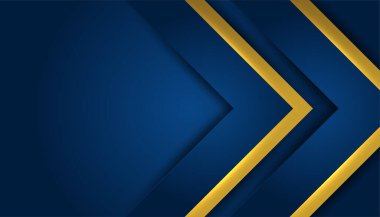 Soyut Mavi ve Altın Arkaplan