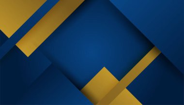 Soyut Mavi ve Altın Arkaplan