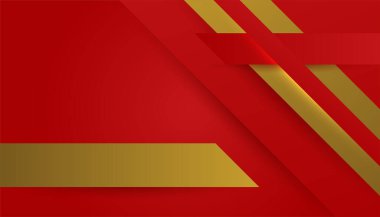 Soyut kırmızı ve altın arkaplan