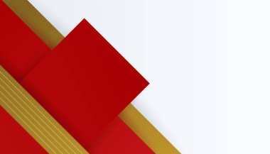 Soyut kırmızı ve altın arkaplan