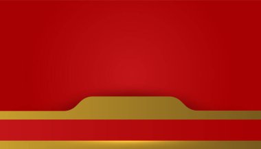 Soyut kırmızı ve altın arkaplan