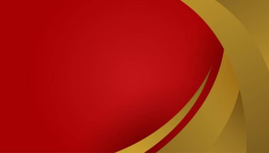 Soyut kırmızı ve altın arkaplan