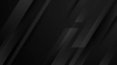 Minimalist soyut tasarım kavramına sahip siyah sunum arkaplanı
