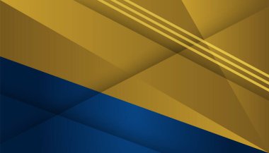 Soyut Mavi ve Altın Arkaplan