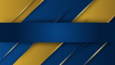 Soyut Mavi ve Altın Arkaplan