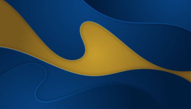 Soyut Mavi ve Altın Arkaplan