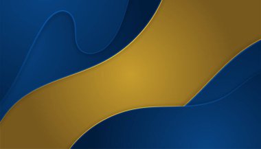 Soyut Mavi ve Altın Arkaplan