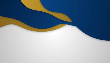 Soyut Mavi ve Altın Arkaplan