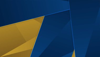 Soyut Mavi ve Altın Arkaplan