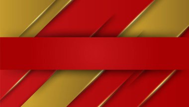 Soyut kırmızı ve altın arkaplan