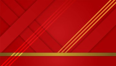 Soyut kırmızı ve altın arkaplan