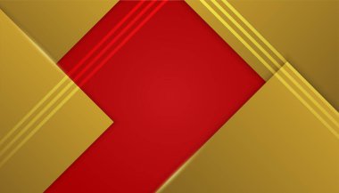 Soyut kırmızı ve altın arkaplan