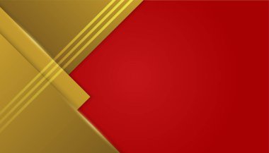 Soyut kırmızı ve altın arkaplan