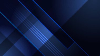 Abstract modern blue and black background. Vector illustration design for presentation, banner, cover, web, flyer, card, poster, wallpaper, texture, slide, magazine, and powerpoint.