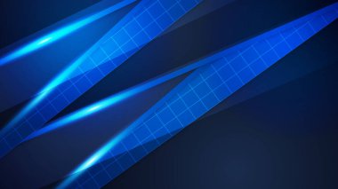 Abstract modern blue and black background. Vector illustration design for presentation, banner, cover, web, flyer, card, poster, wallpaper, texture, slide, magazine, and powerpoint.