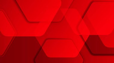 Abstract red vector background with stripes dots circles waves