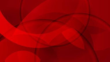 Abstract red vector background with stripes dots circles waves