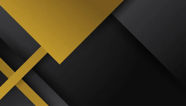 Luxe Fond Noir Élégante Bannière Présentation Entreprise Illustration Vectorielle — Image vectorielle