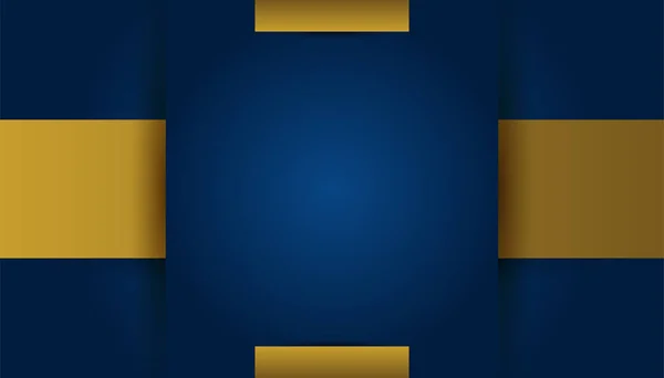 Fundo Azul Dourado Abstrato —  Vetores de Stock