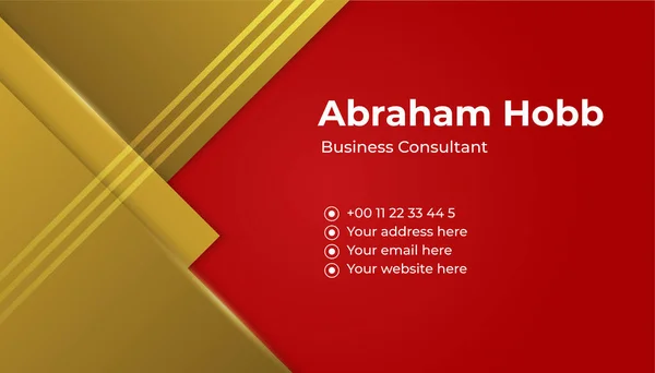 Luxury Dark Red Gold Background Elegant Business Presentation Banner Vector — Vettoriale Stock