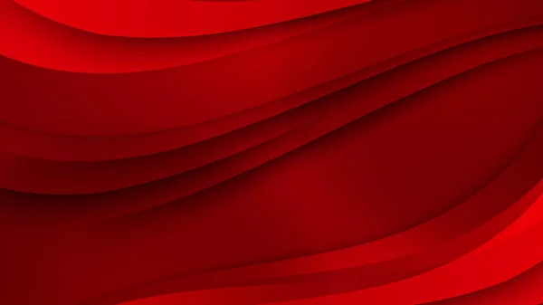 Абстрактний Червоний Векторний Фон Смужками Крапки Кола Хвилі — стоковий вектор