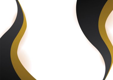 Abstract luxury gradient black and gold presentation design background