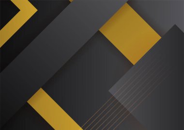 Abstract luxury gradient black and gold presentation design background