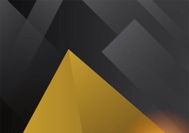 Abstract luxury gradient black and gold presentation design background