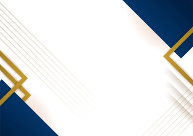 Abstract blue and gold presentation background design