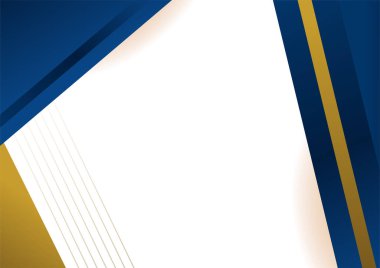 Abstract blue and gold presentation background design