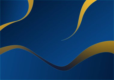 Abstract blue and gold presentation background design
