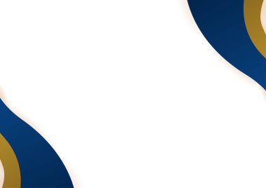 Abstract blue and gold presentation background design